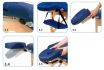 Table de massage pliante SISSEL ROBUSTA Bleu foncé - vignette 8