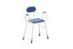 Chaise Confort haute capitonnée Bleu - vignette 1