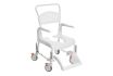 Chaise de douche à roulettes Clean 55cm - 2freins Blanc - vignette 1