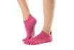 Chaussettes antidérapantes Toesox Full Toe Lowrise Raspberry - S (36 - 38,5) - vignette 1
