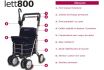 Carlett 800 - Rollator - Caddy de course Rouge - vignette 8