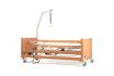 Lit médicalisé électrique Luna 2 complet avec 3 fonctions électriques, barrières bois et potence - vignette 2