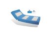 Matelas gaufrier Systam Polymulti 3 parties avec alèse - vignette 2