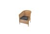Fauteuil Percé Rotin Rustique - vignette 2