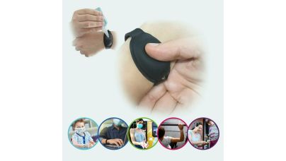 Bracelet distributeur de gel hydroalcoolique Noir - image 1