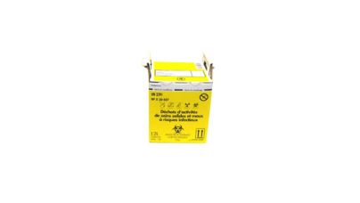 Carton hospitalier 12L pour DASRI avec sac intérieur 40µ