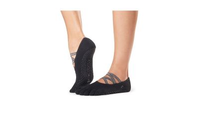 Chaussettes Antidérapantes Toesox HT Elle Ballet Pink - Pilates Et Yoga - Taille M