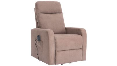 Fauteuil Releveur avec deux moteurs Mint microfibre Taupe