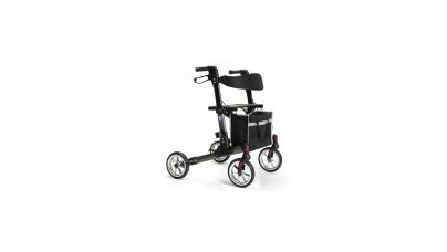 Déambulateur Pliable 4 Roues Mopedia Pour Senior Ou Handicapé - Noir, Neuf
