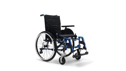 Fauteuil roulant manuel léger V500 Bleu assise 39 cm - image 1